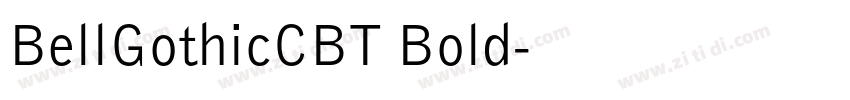 BellGothicCBT Bold字体转换